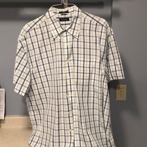 Short-sleeved plaid Nautica shirt